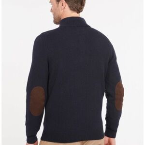 (B4) Lachlan Navy 3/4 zip long-sleeve Sweater, 100% Cotton, Size Medium, NWT